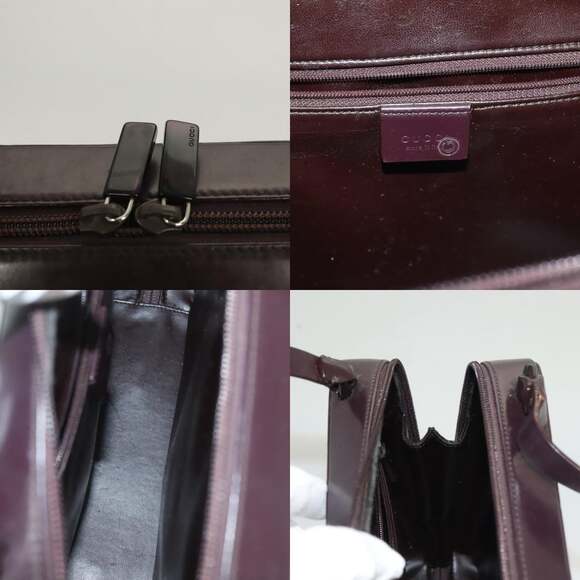 GUCCI Shoulder Bag Enamel Outlet Purple 001 3091 001 3091 - Picture 11 of 12